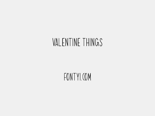 Valentine Things