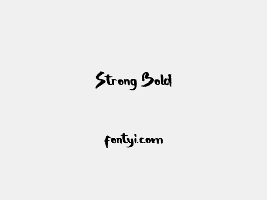 Strong Bold