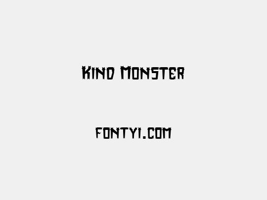 Kind Monster