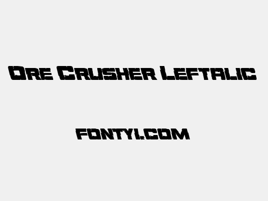 Ore Crusher Leftalic