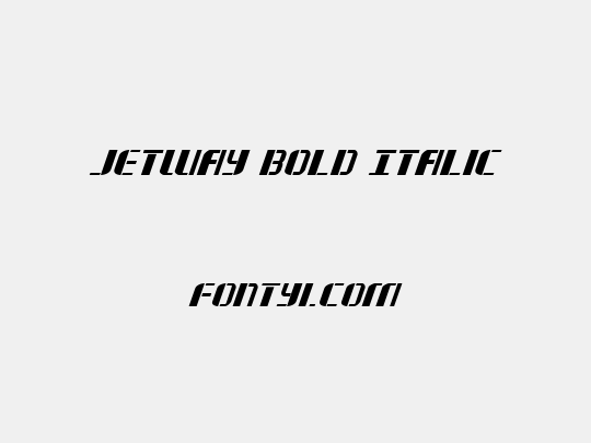 Jetway Bold Italic