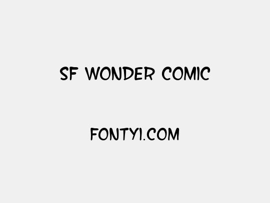 SF Wonder Comic