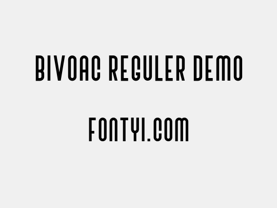 Bivoac Reguler Demo
