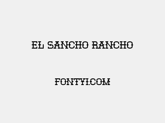 El Sancho Rancho