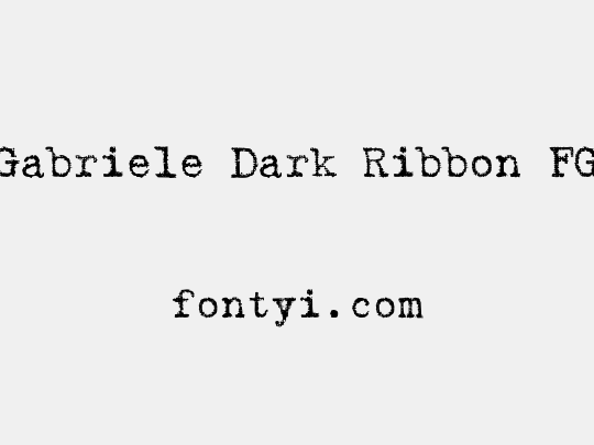 Gabriele Dark Ribbon FG
