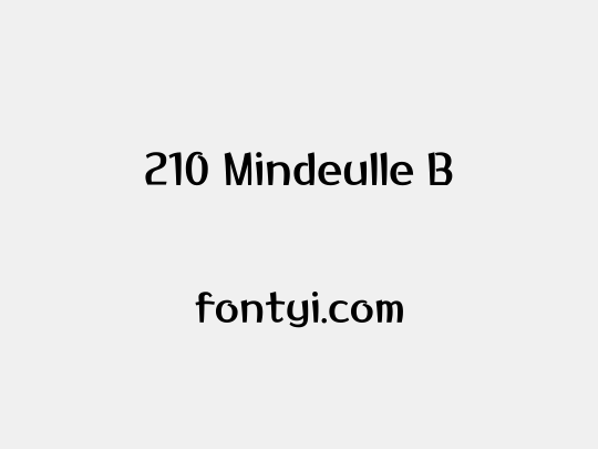 210 Mindeulle B