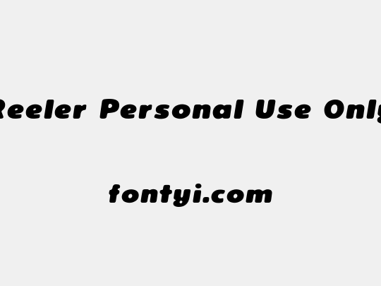 Reeler Personal Use Only