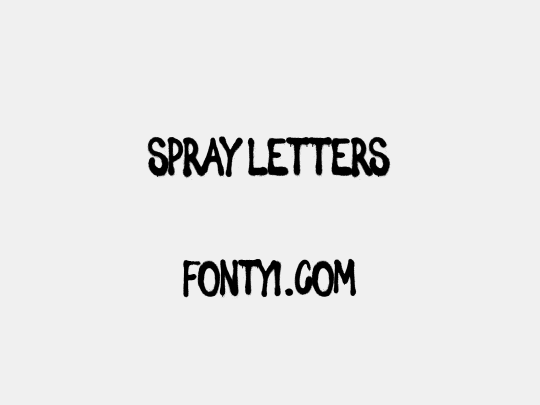 Spray Letters
