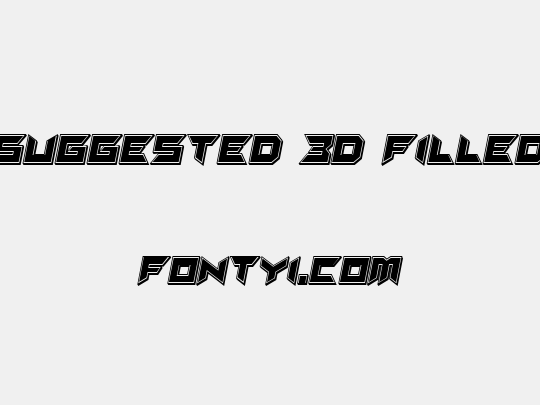 Suggested 3D Filled