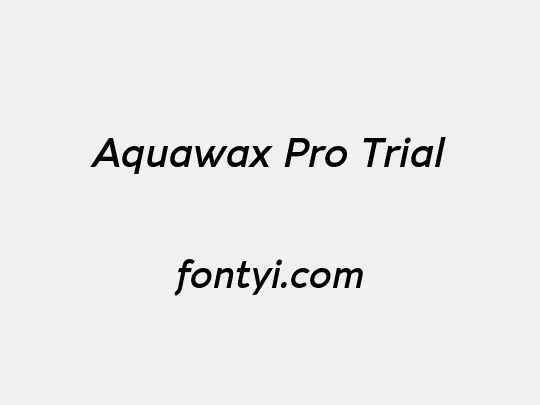 Aquawax Pro Trial