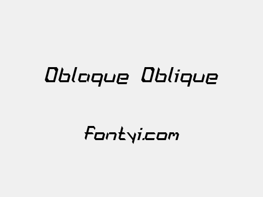Oblaque Oblique