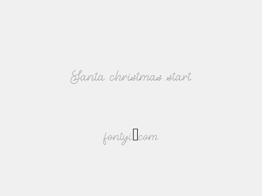 Santa christmas start