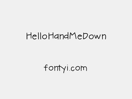 HelloHandMeDown