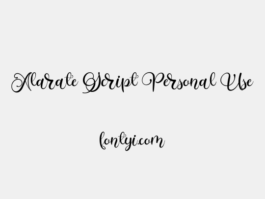 Alarate Script Personal Use