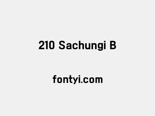 210 Sachungi B