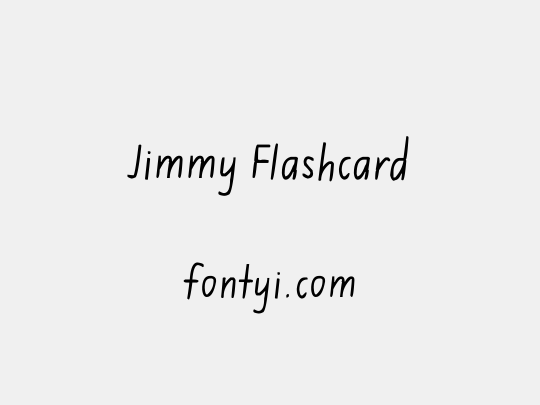 Jimmy Flashcard