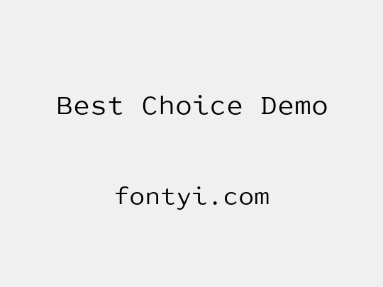 Best Choice Demo