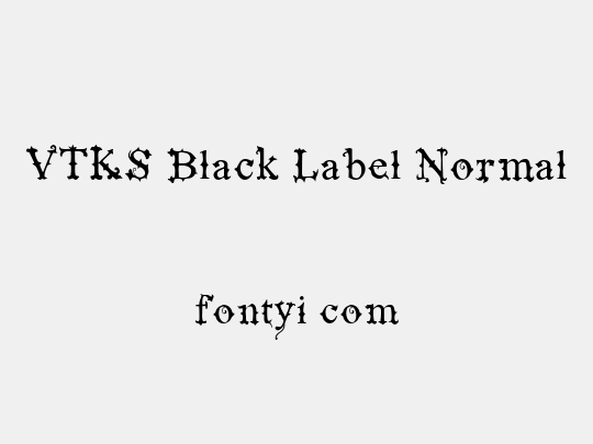 VTKS Black Label Normal
