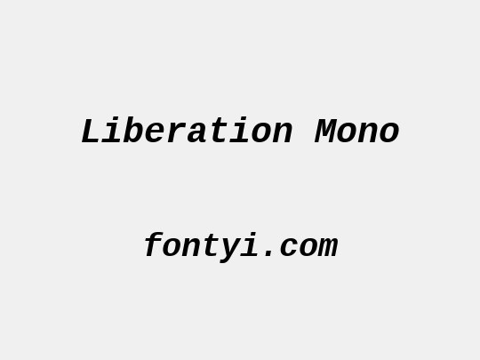 Liberation Mono