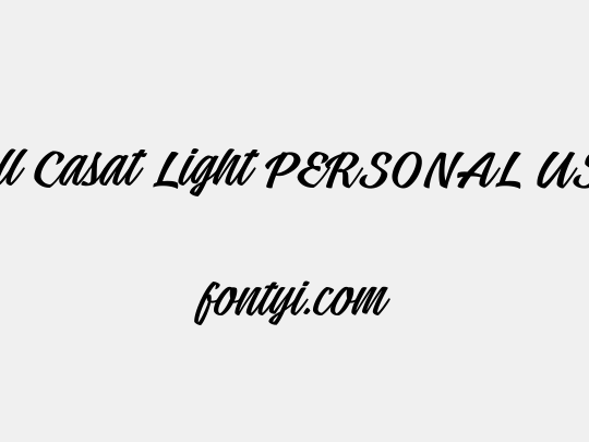 Tall Casat Light PERSONAL USE