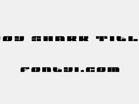 Joy Shark Title