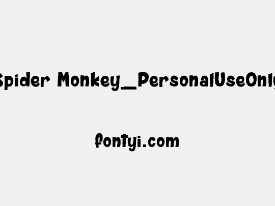 Spider Monkey_PersonalUseOnly