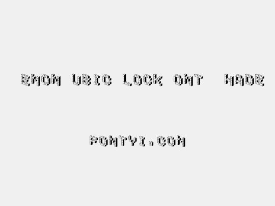 DemonCubicBlockFont Shade