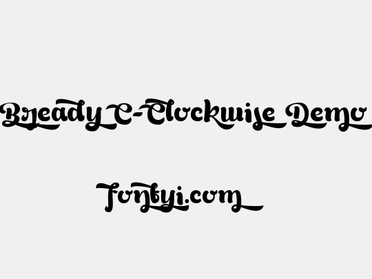 Bready C-Clockwise Demo