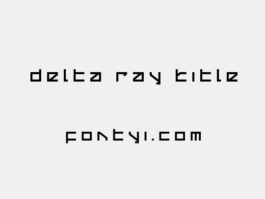 Delta Ray Title