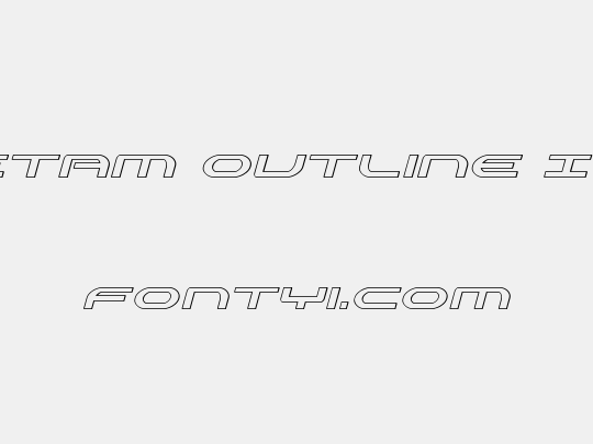 Antietam Outline Italic