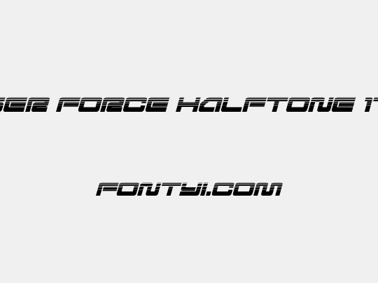 Ranger Force Halftone Italic