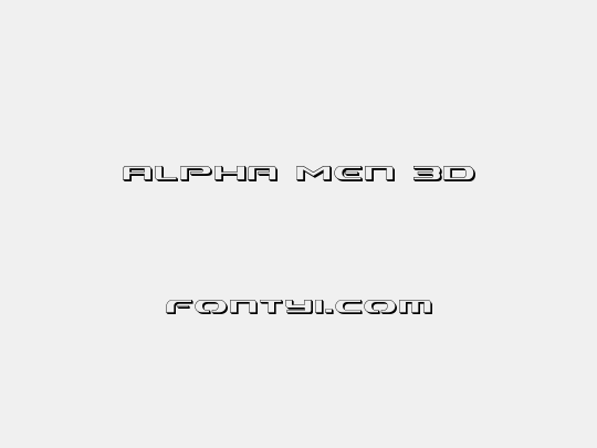 Alpha Men 3D