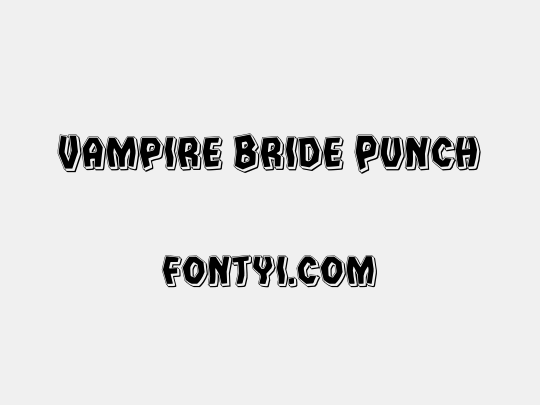 Vampire Bride Punch