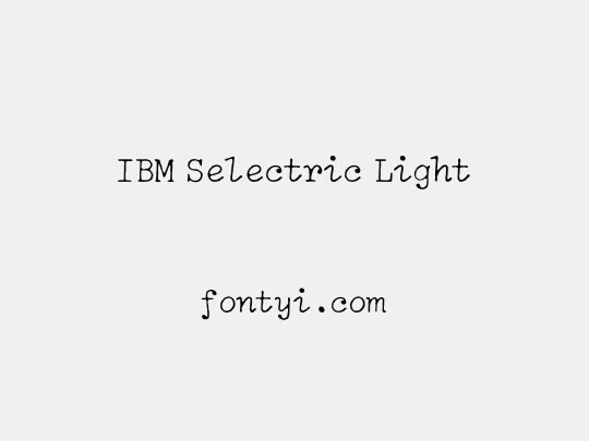 IBM Selectric Light