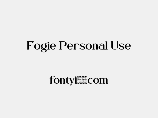 Fogie Personal Use