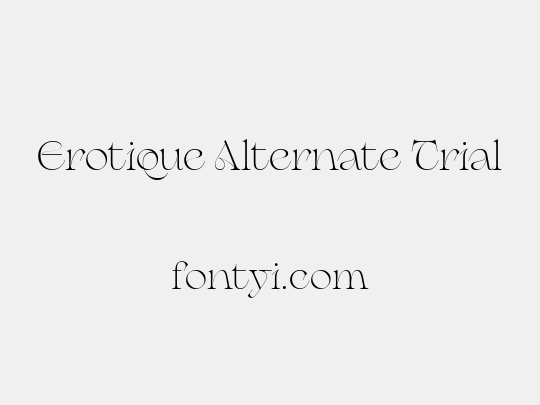 Erotique Alternate Trial
