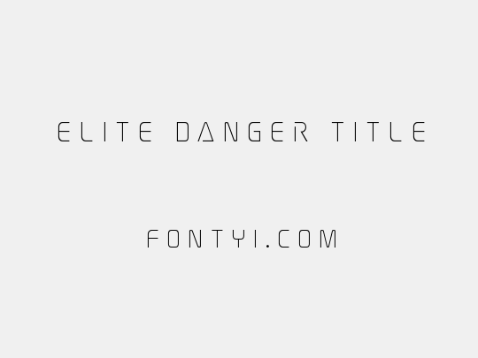 Elite Danger Title