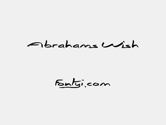 Abrahams Wish