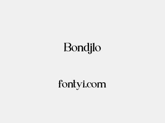 Bondjlo