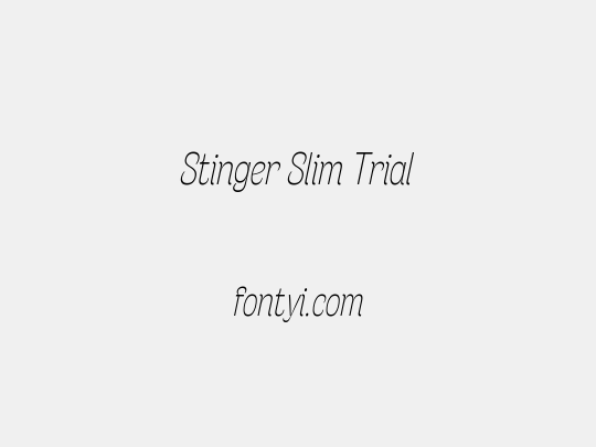 Stinger Slim Trial