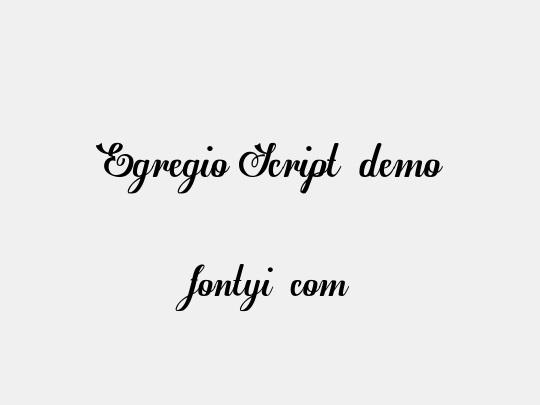 Egregio Script_demo
