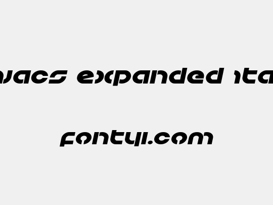 Kovacs Expanded Italic