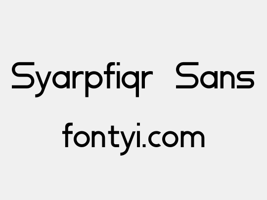 Syarpfiqr  Sans