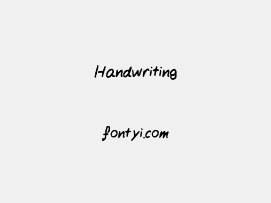 Handwriting