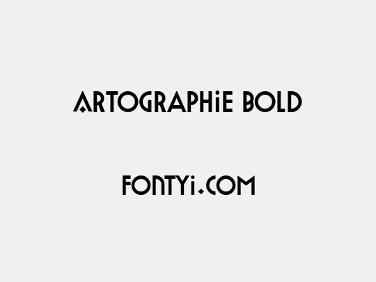 Artographie Bold