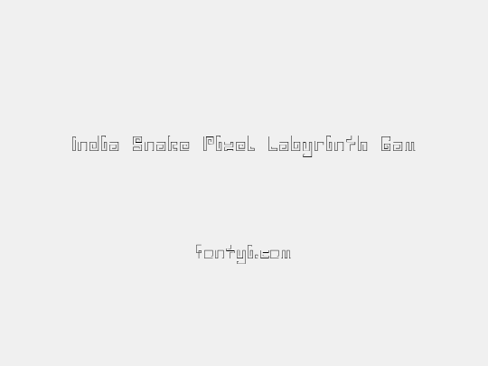 India Snake Pixel Labyrinth Gam