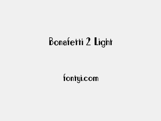 Bonafetti 2 Light