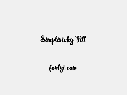 Simplisicky Fill