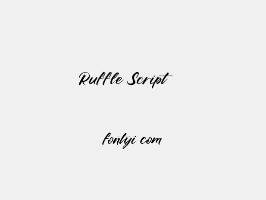 Ruffle Script DEMO