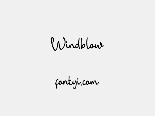 Windblow